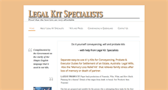 Desktop Screenshot of legalkitspecialists.com.au